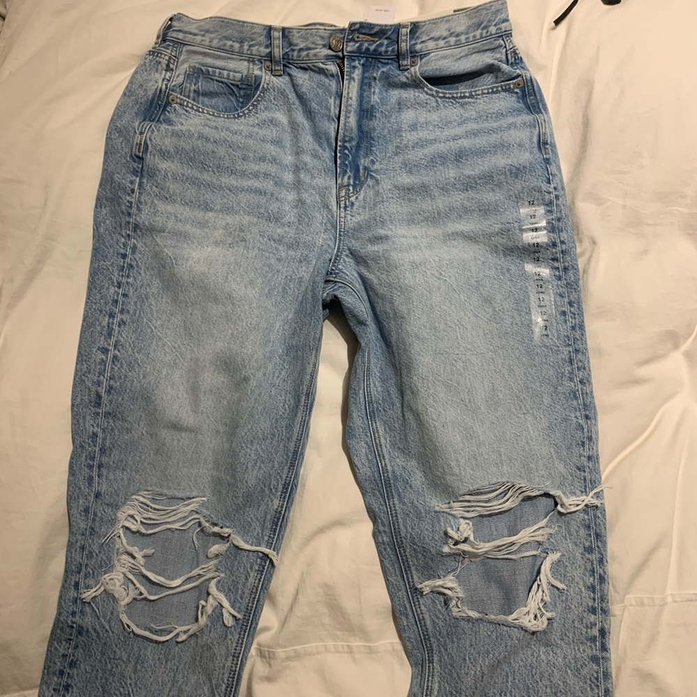 ripped mom jeans